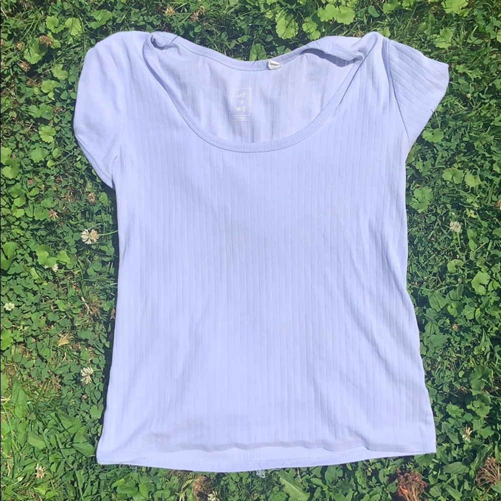 light blue short sleeve top!!
